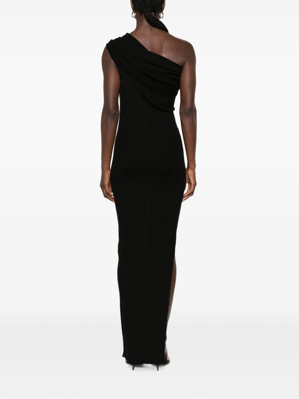 Rick Owens Athena One-shoulder Dress in Black, view 4