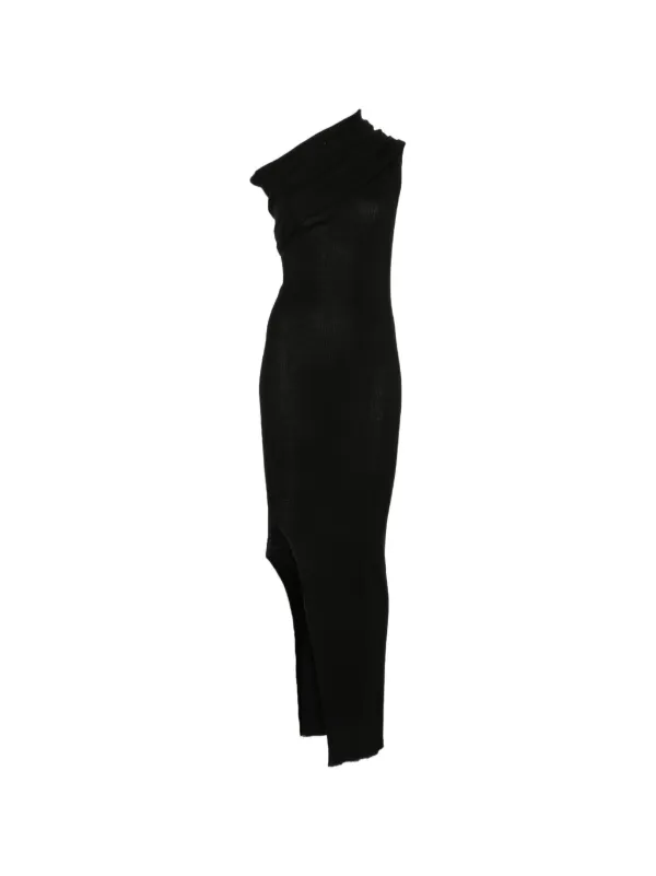 Rick Owens Athena One-shoulder Dress in Black