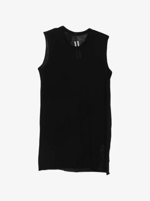 Rick Owens top con bordes sin rematar