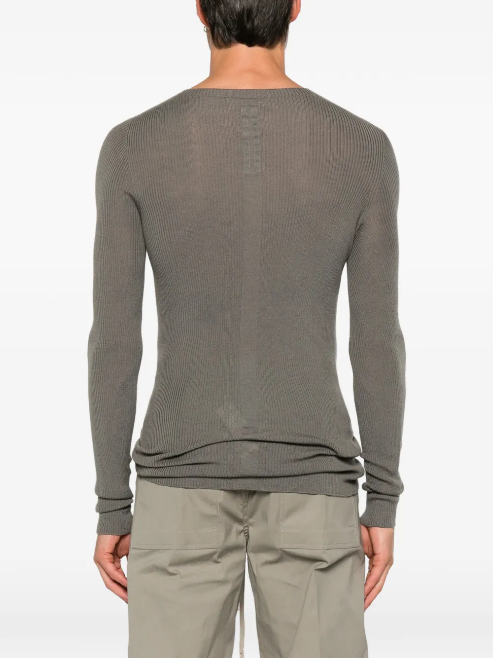 Rick Owens Geribbelde trui Grijs