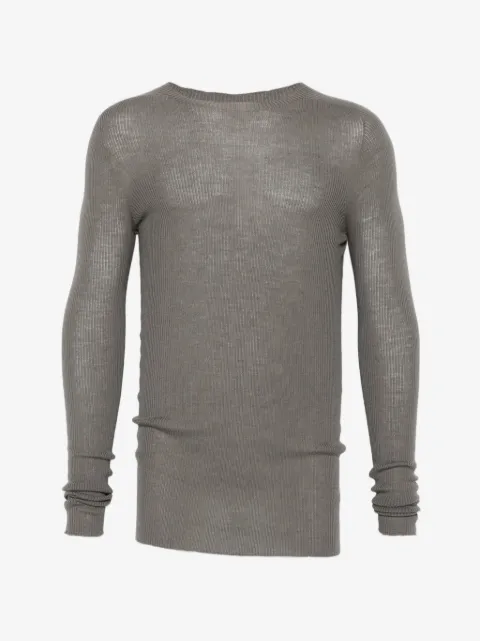 Rick Owens ribbed round-neck sweater