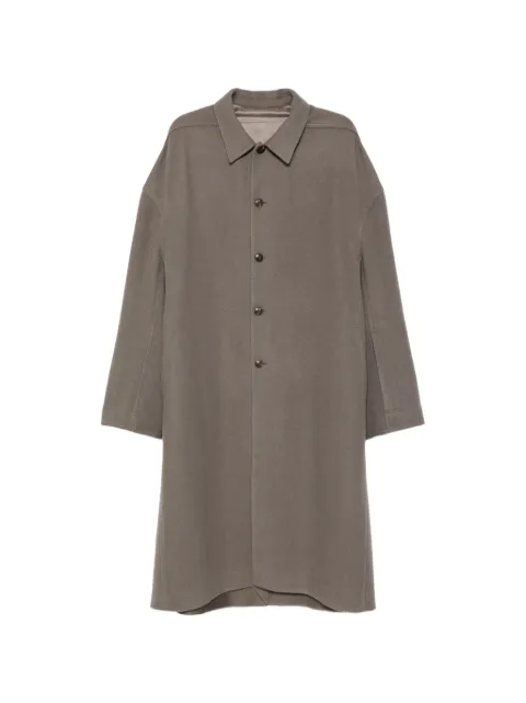 Rick Owens button-fastening single breated coat