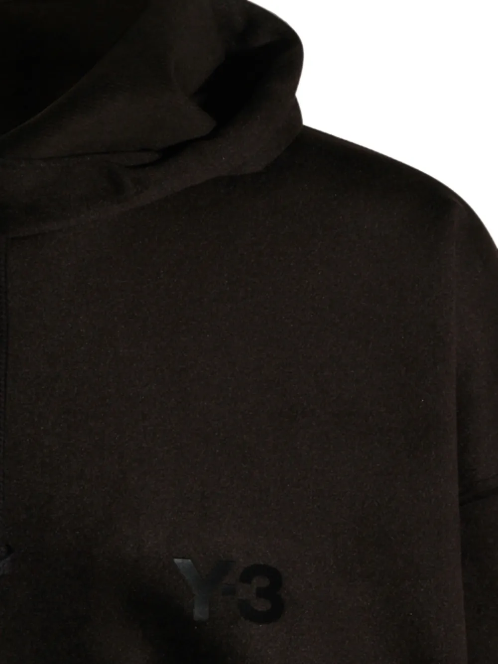 Y-3 Fluwelen ribfluwelen hoodie Zwart
