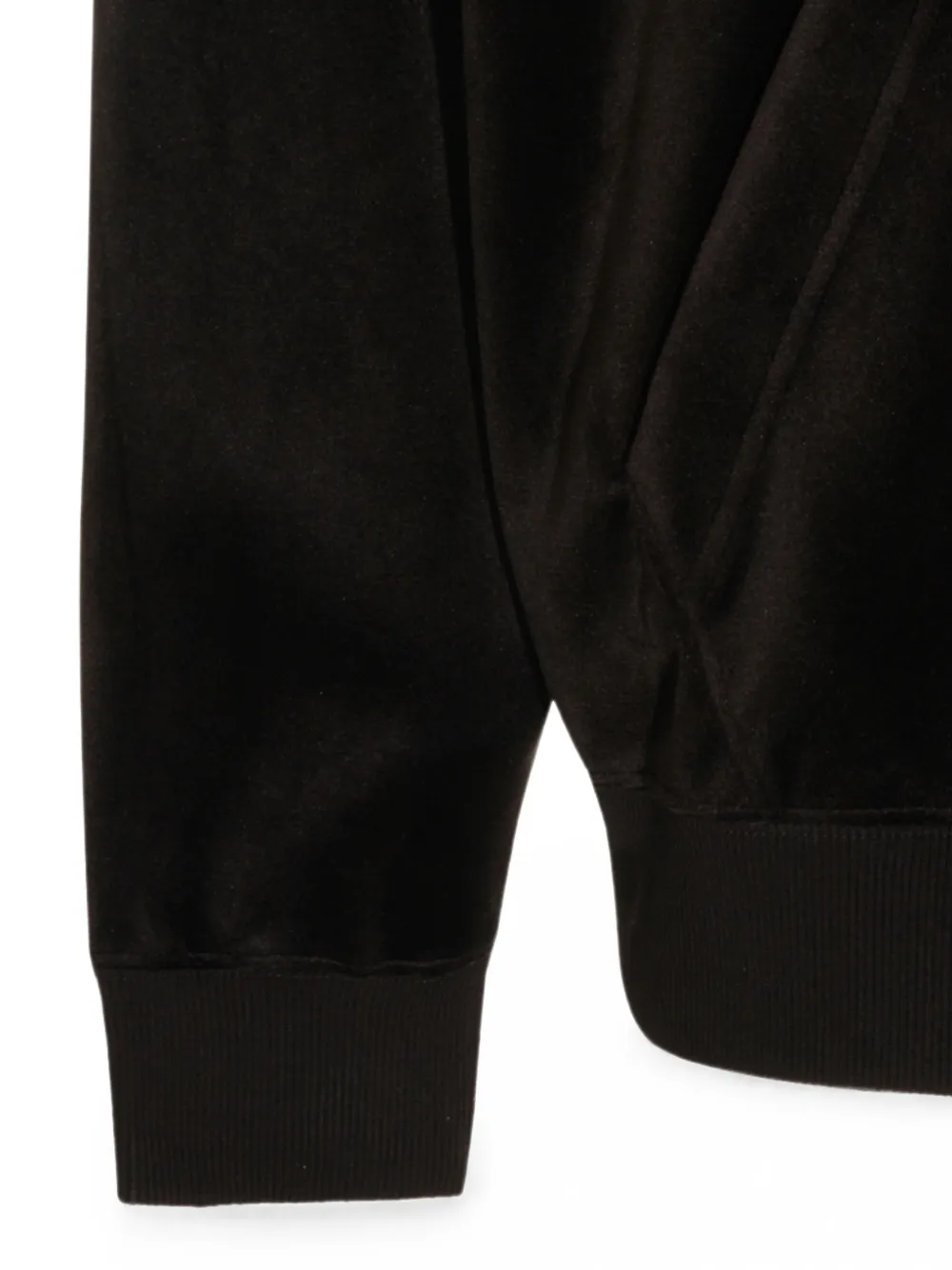 Y-3 Fluwelen ribfluwelen hoodie Zwart