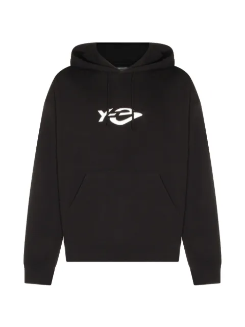Y-3 French Terry Liquid logo-print drawstring hoodie