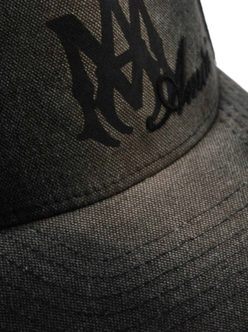 AMIRI MA Script canvas hoed Zwart