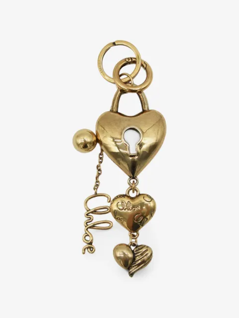 Chloé heart padlock keyring