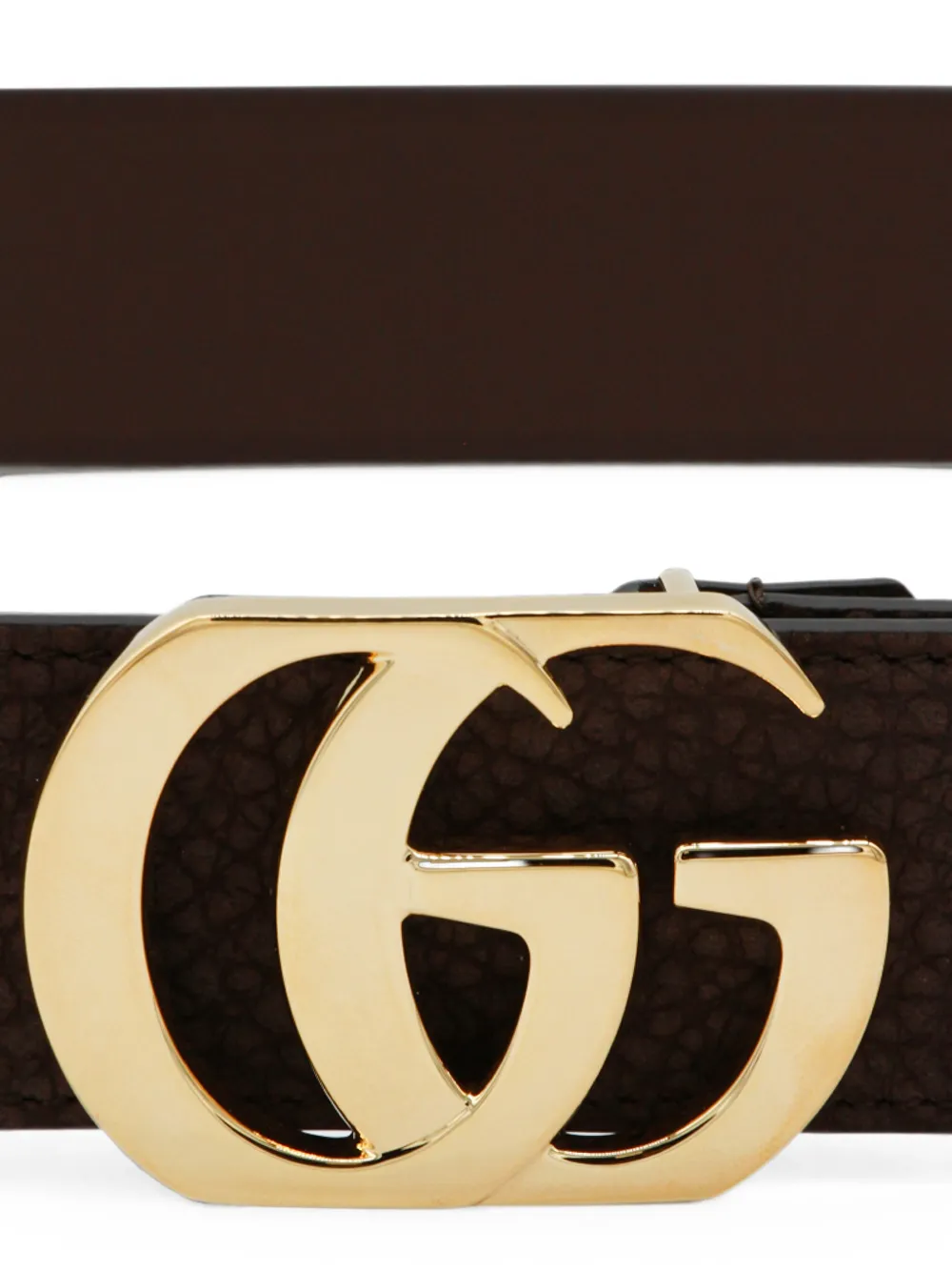 Gucci Cut GG Marmont leren riem Bruin