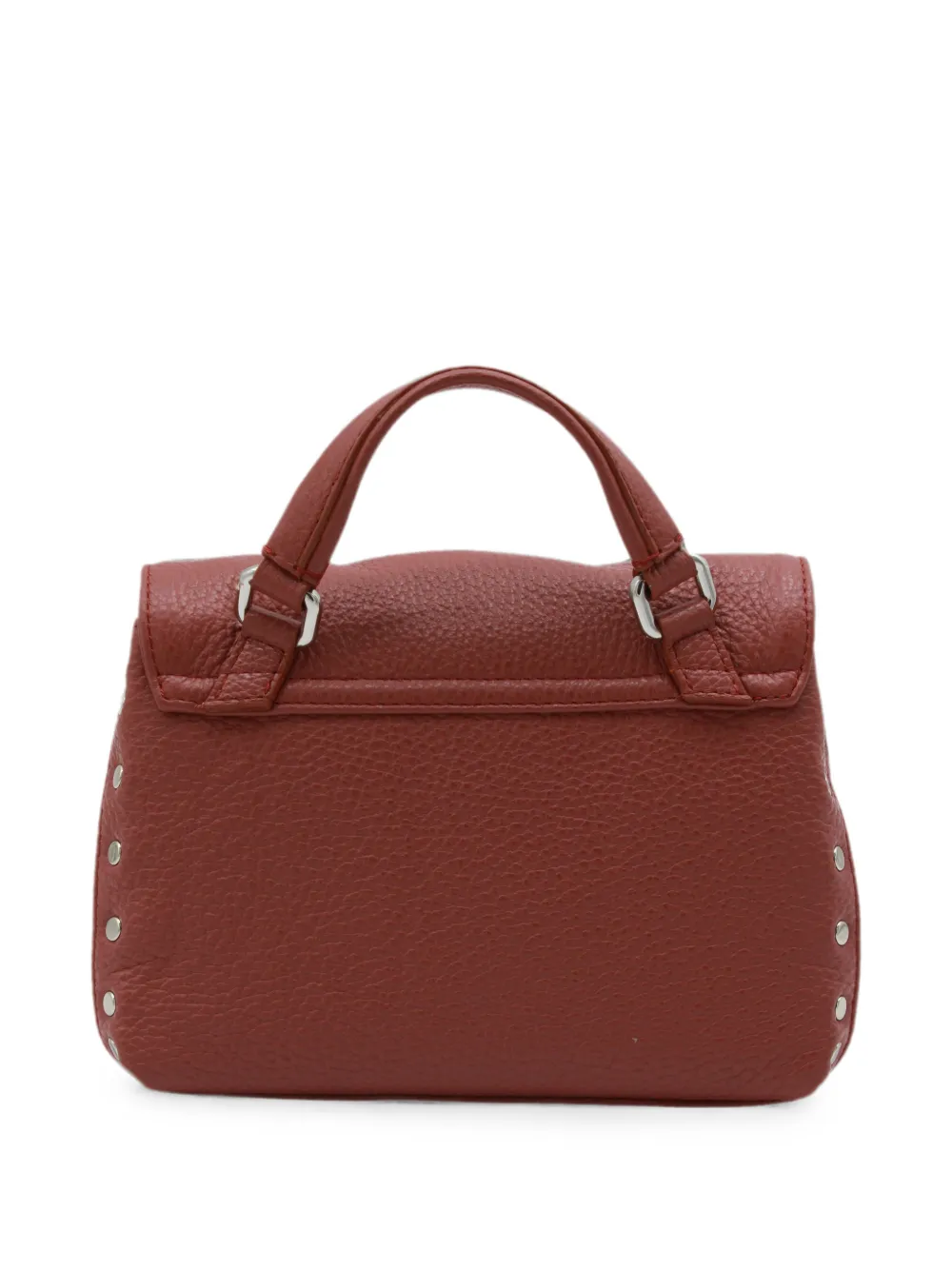 Zanellato Baby Postina leren shopper met studs Rood