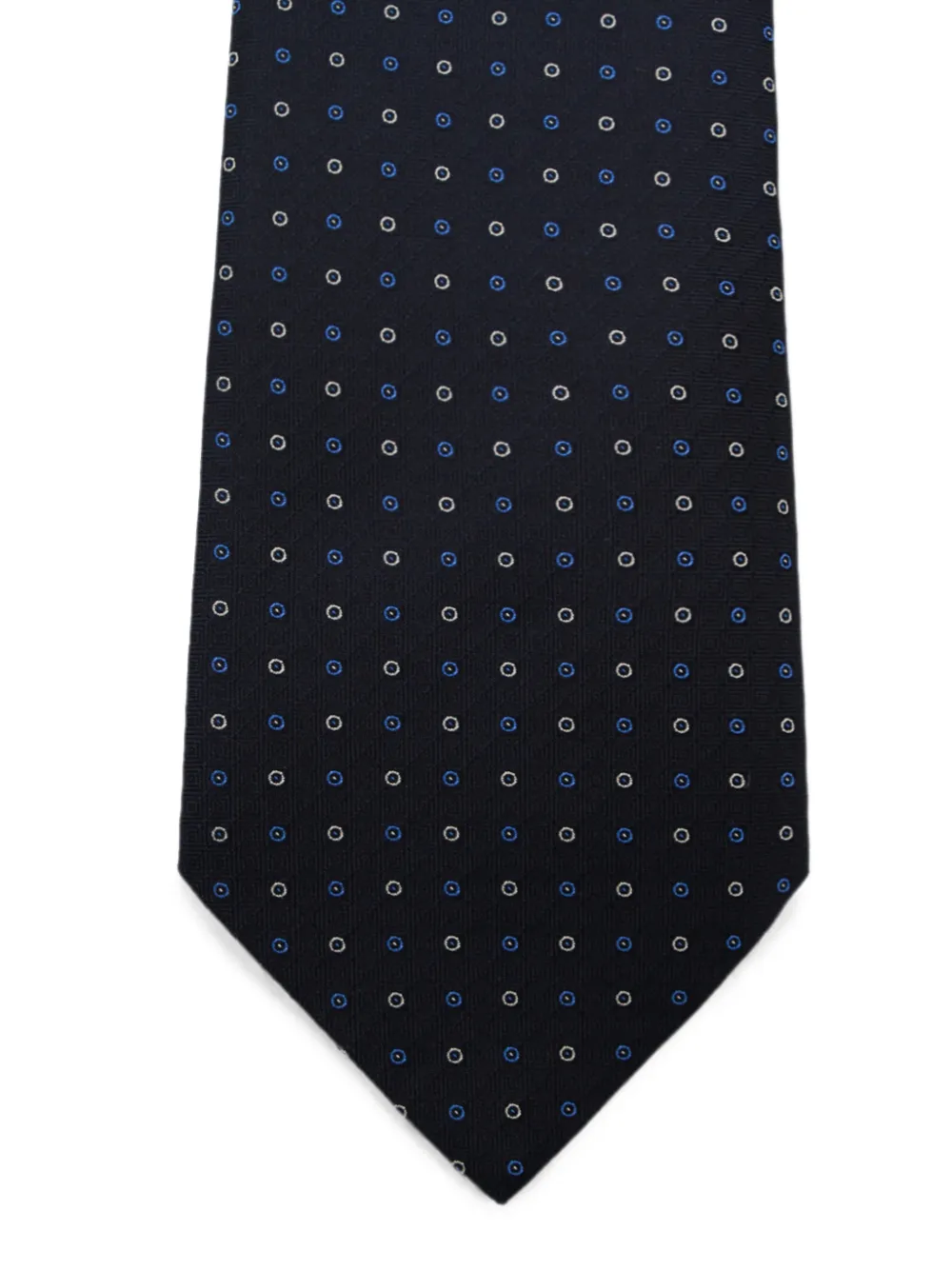Canali Stropdas met geometrische print Blauw