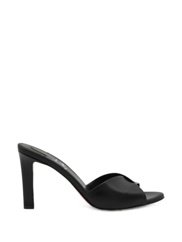 Christian Louboutin Sandália Com Tiras Cruzadas | Preto | FARFETCH BR