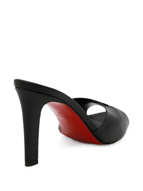 Christian Louboutin Sandália Com Tiras Cruzadas | Preto | FARFETCH BR