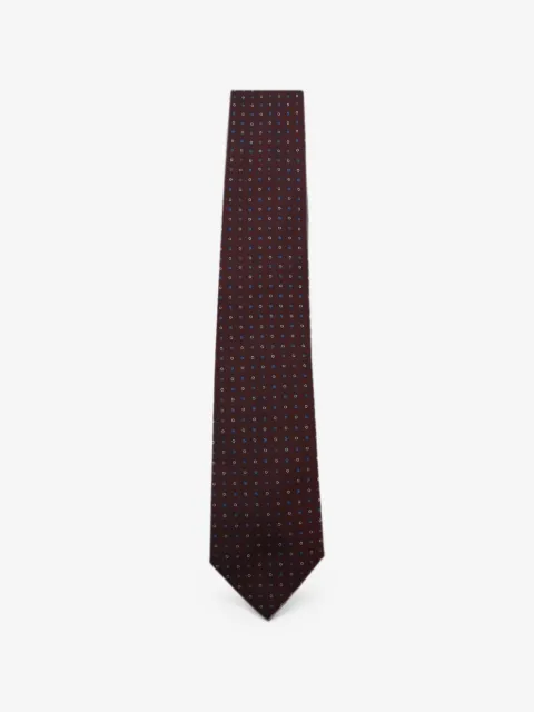 Canali geometric-pattern silk tie