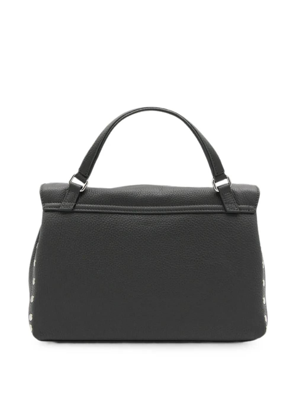 Zanellato Kleine Postina leren shopper met studs Grijs