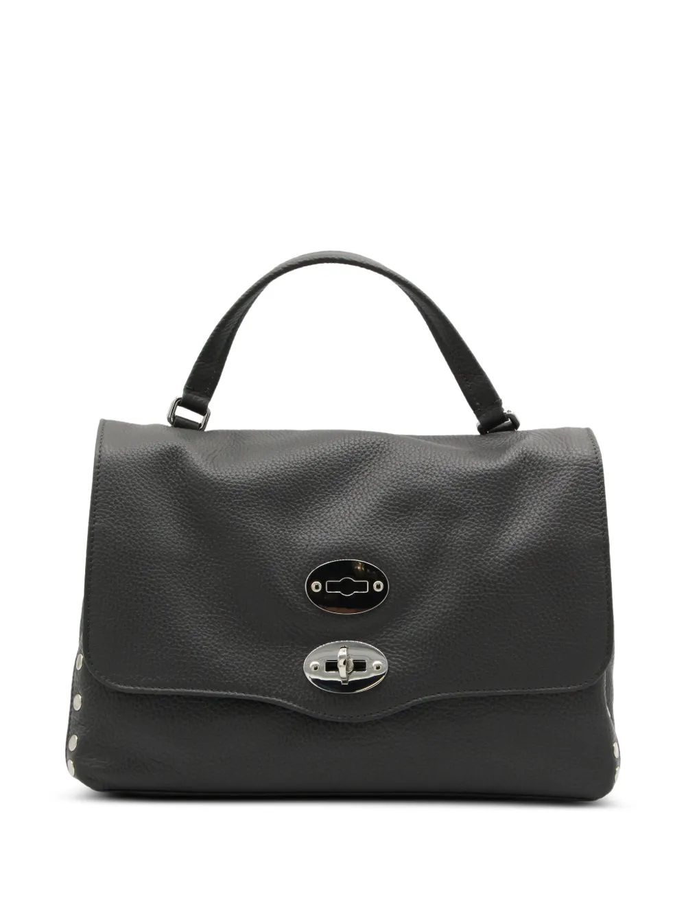 Zanellato small Postina studded-leather tote bag - Grey