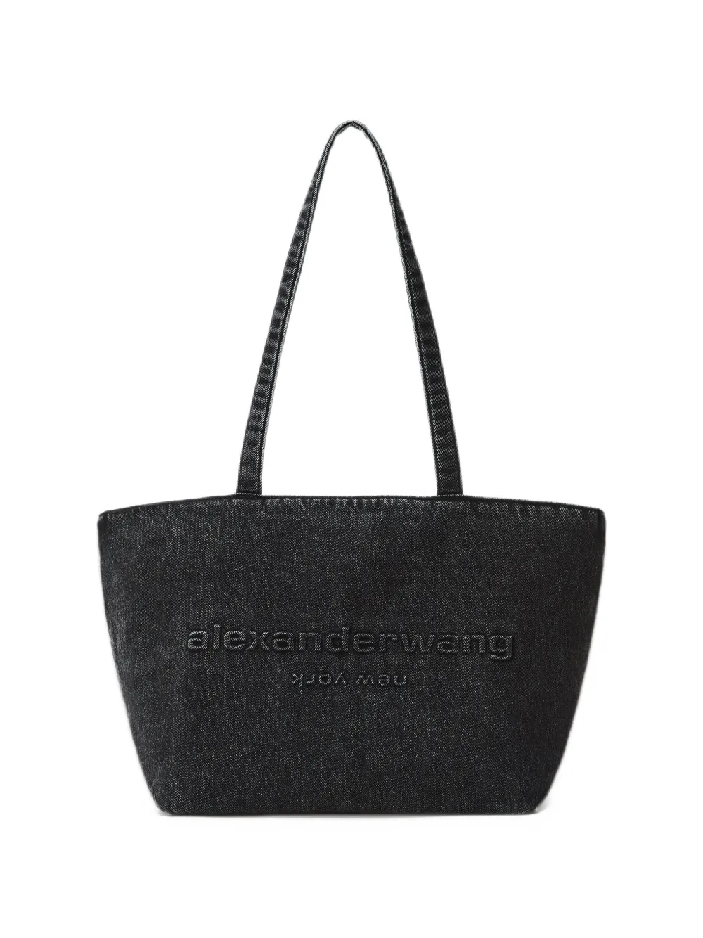 Alexander Wang Shopper met logo-reliëf Grijs