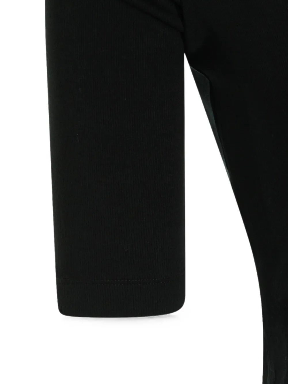 Fabiana Filippi T-shirt met cropped mouwen Zwart