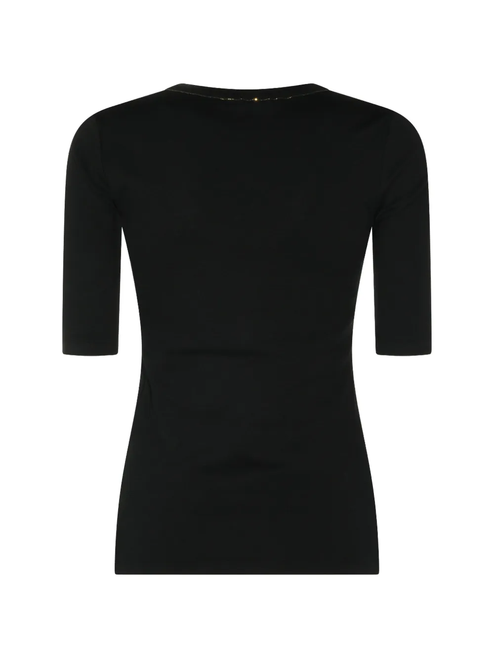 Fabiana Filippi T-shirt met cropped mouwen Zwart