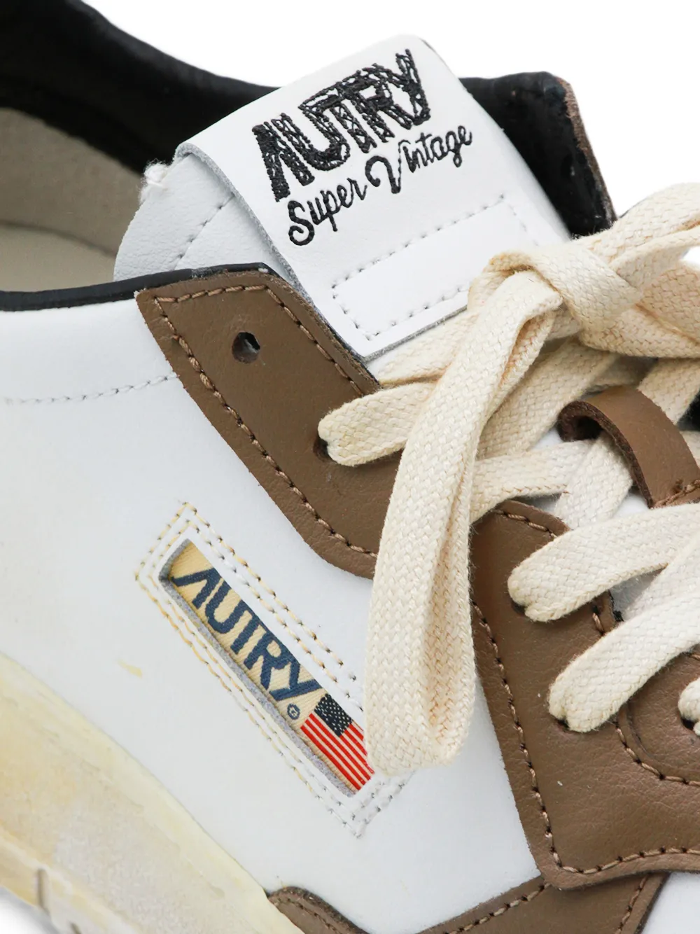 Autry Super Vintage leren sneakers Wit