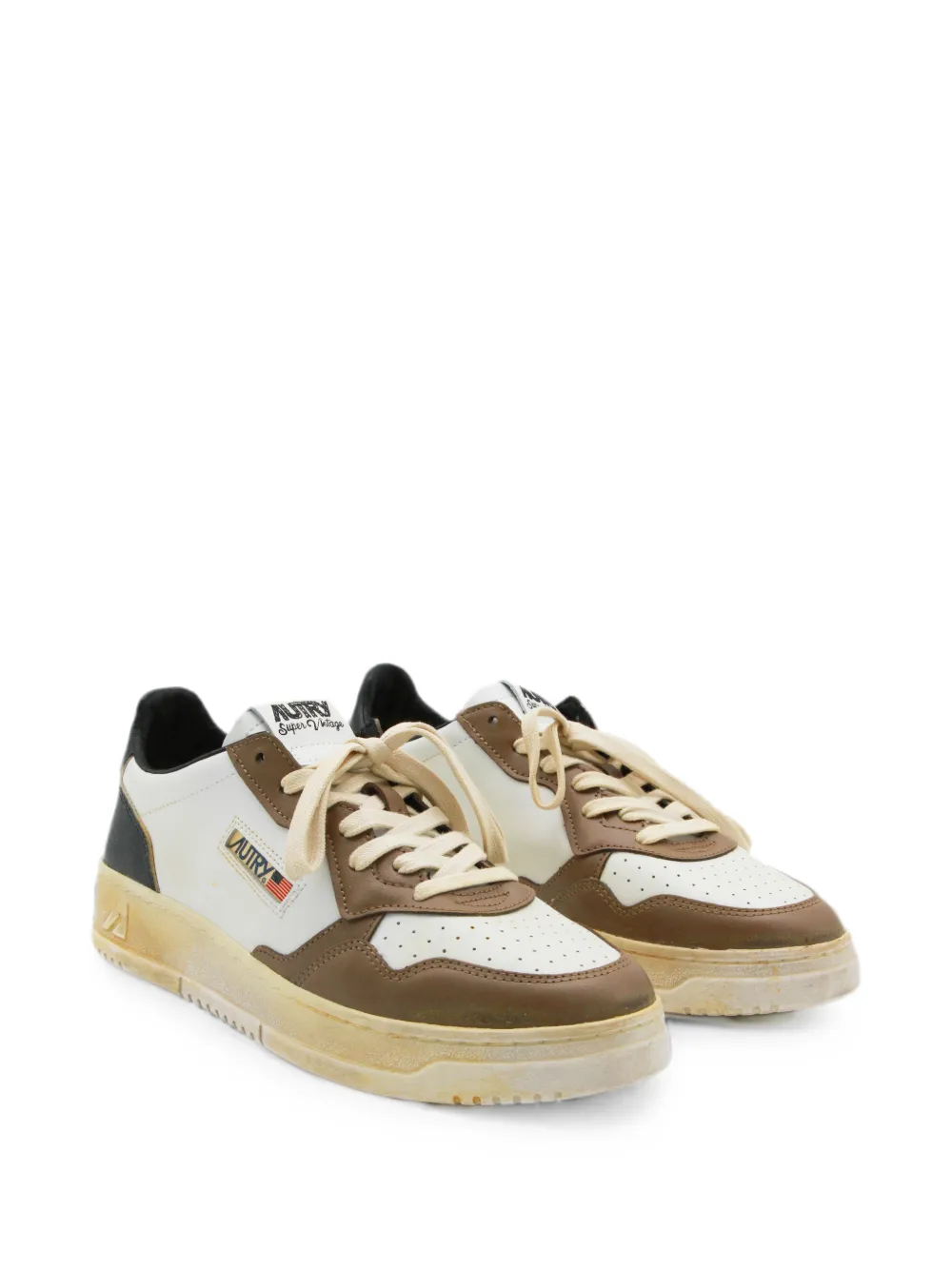 Autry Super Vintage leren sneakers Wit