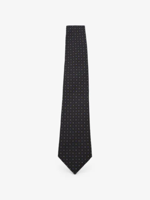 Canali geometric-pattern silk tie