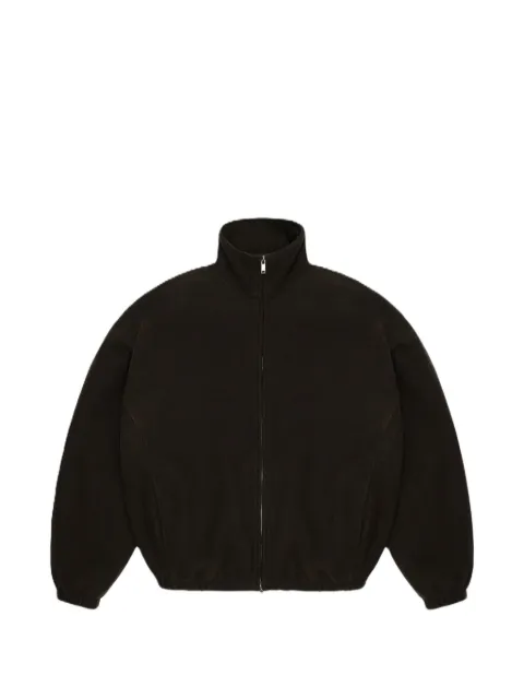Rains fleece-texture high-neck jacket
