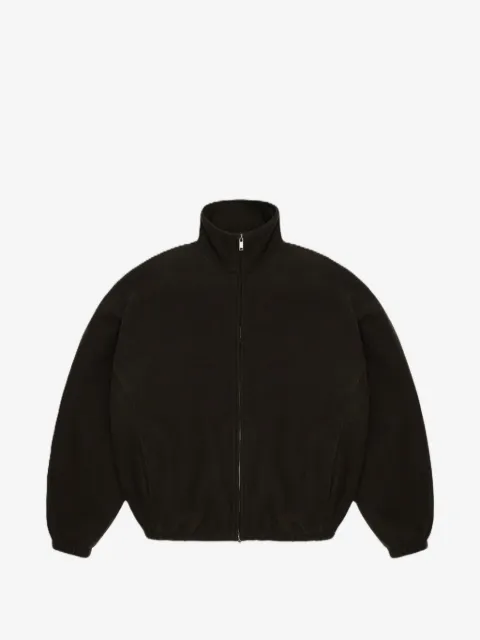 Rains fleece-texture high-neck jacket