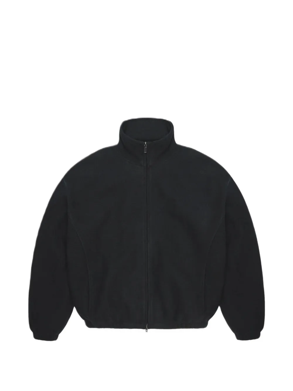 Rains fleece-texture high-neck jacket - Schwarz