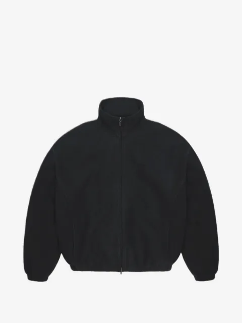 Rains fleece-texture high-neck jacket