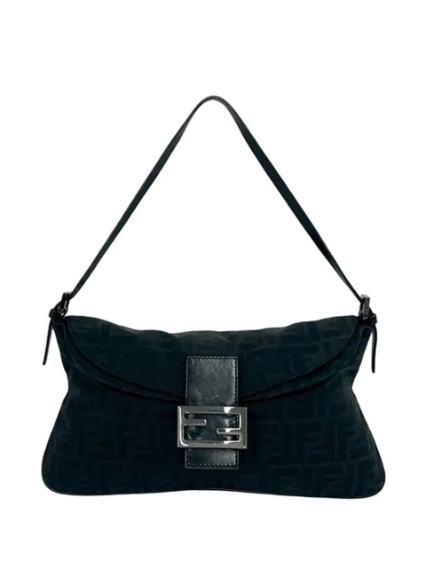 Fendi Pre-Owned 2000-2010 Zucca Canvas Double Flap shoulder bag