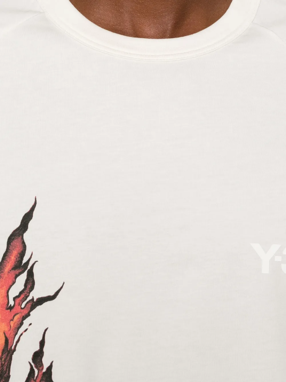 Y-3 T-shirt met grafische print Wit