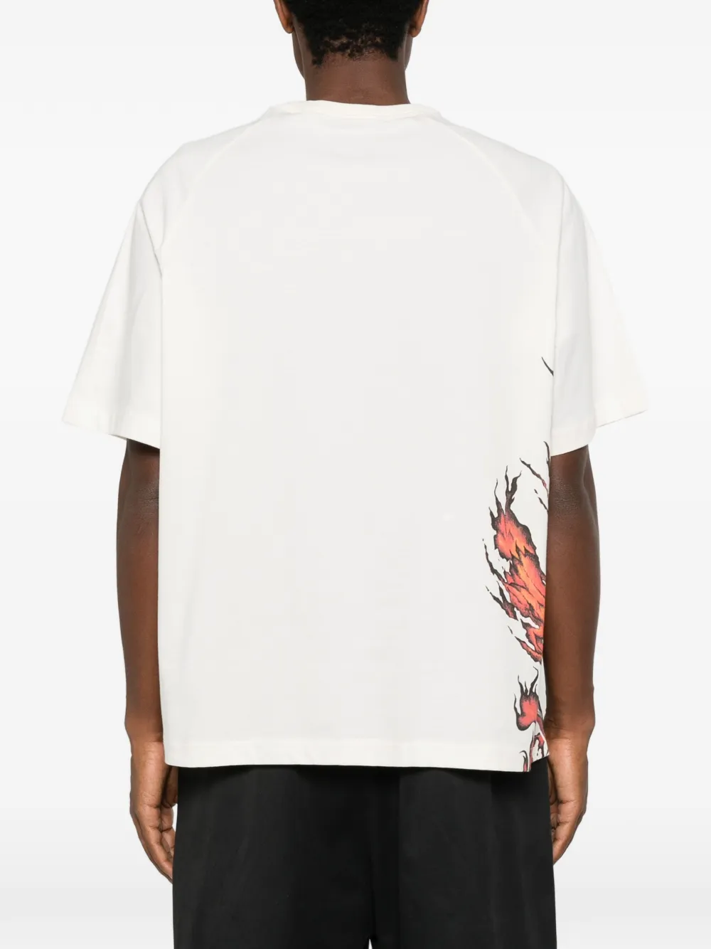 Y-3 T-shirt met grafische print Wit
