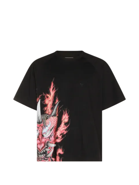 Y-3 graphic-print raglan-sleeve T-shirt