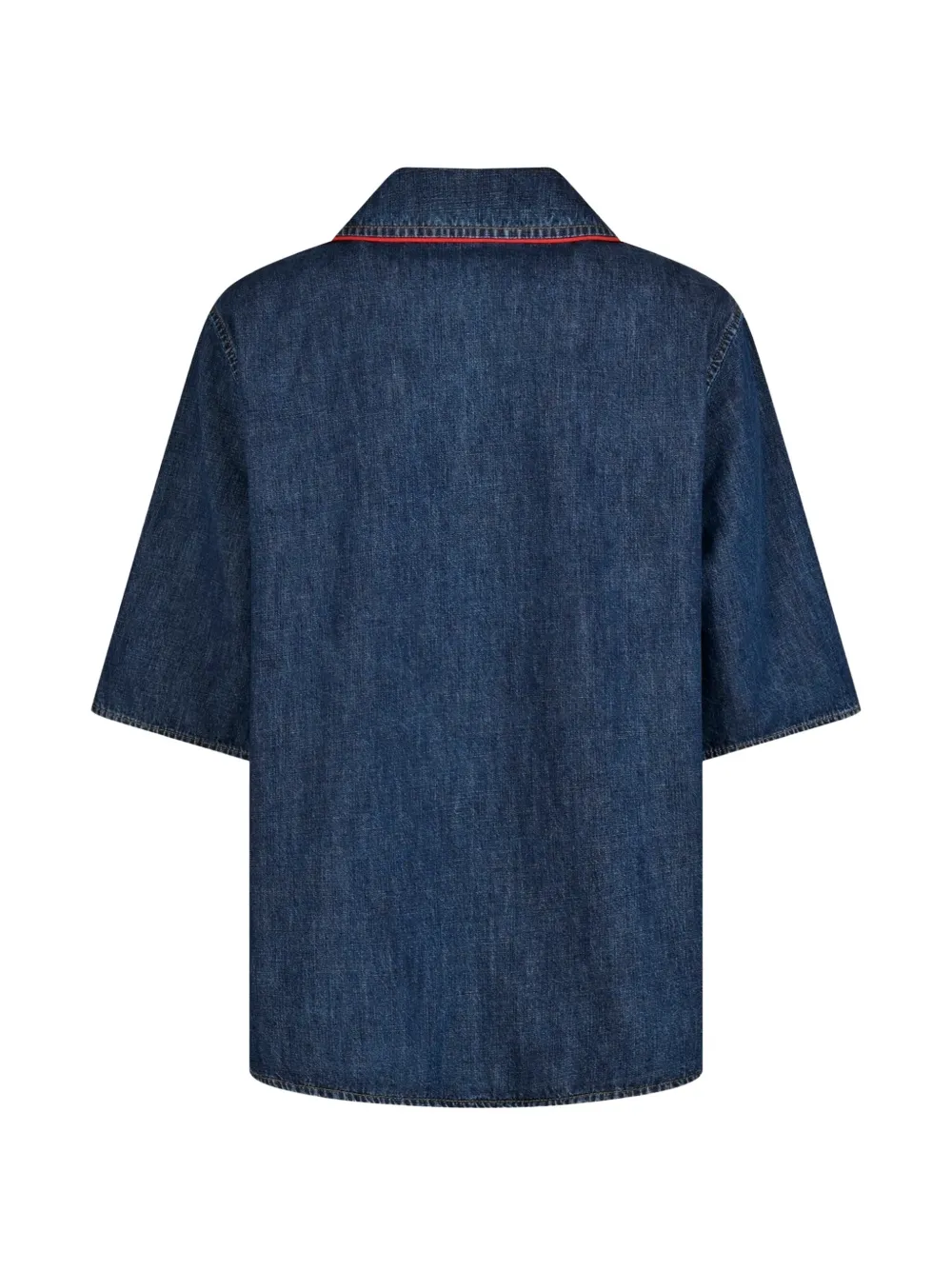 Valentino Garavani VLogo T-shirt met contrasterende afwerking Blauw