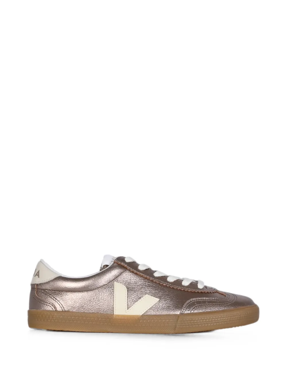 VEJA Volley metallic leather sneakers
