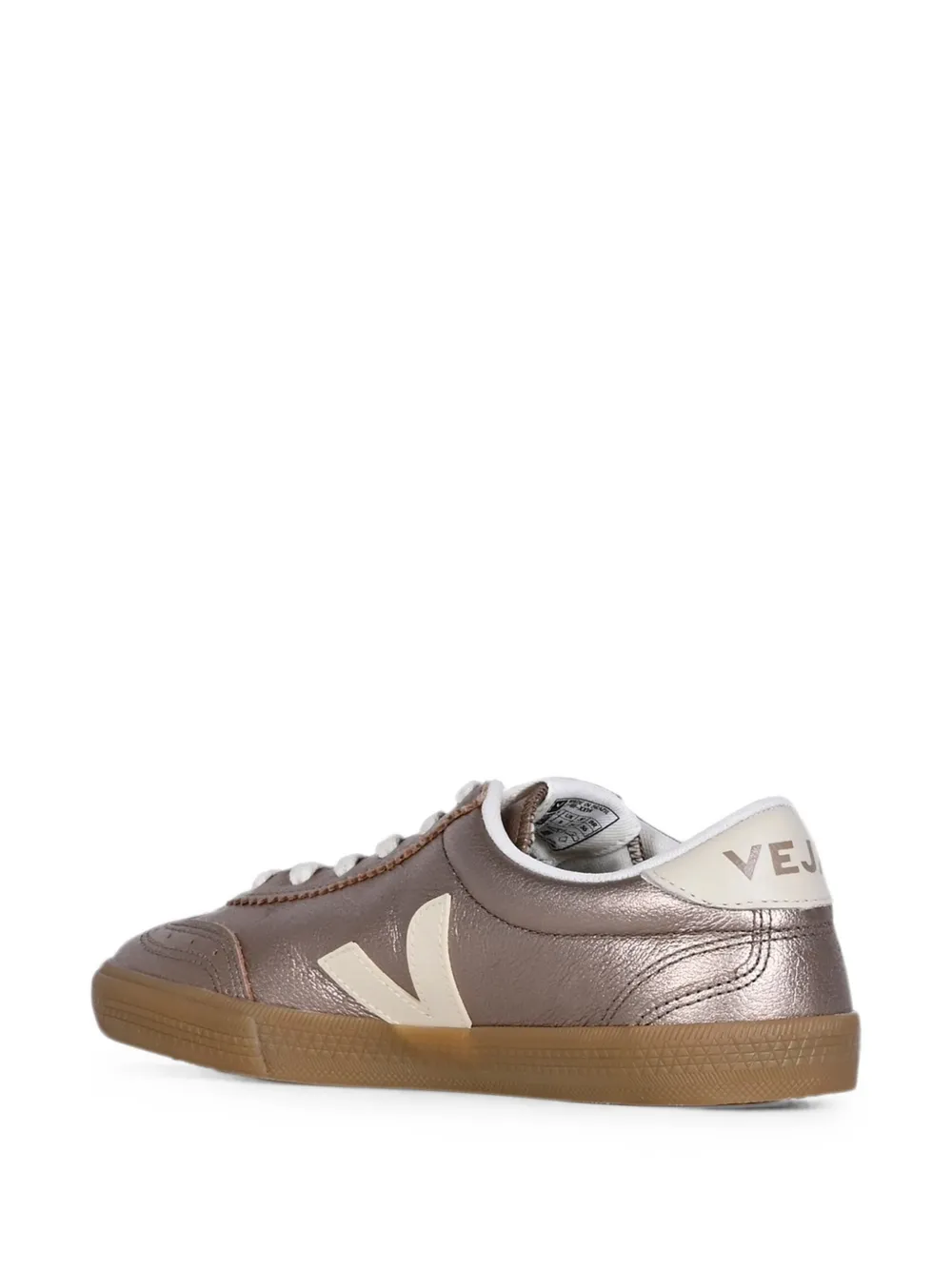 VEJA Volley metallic leather sneakers