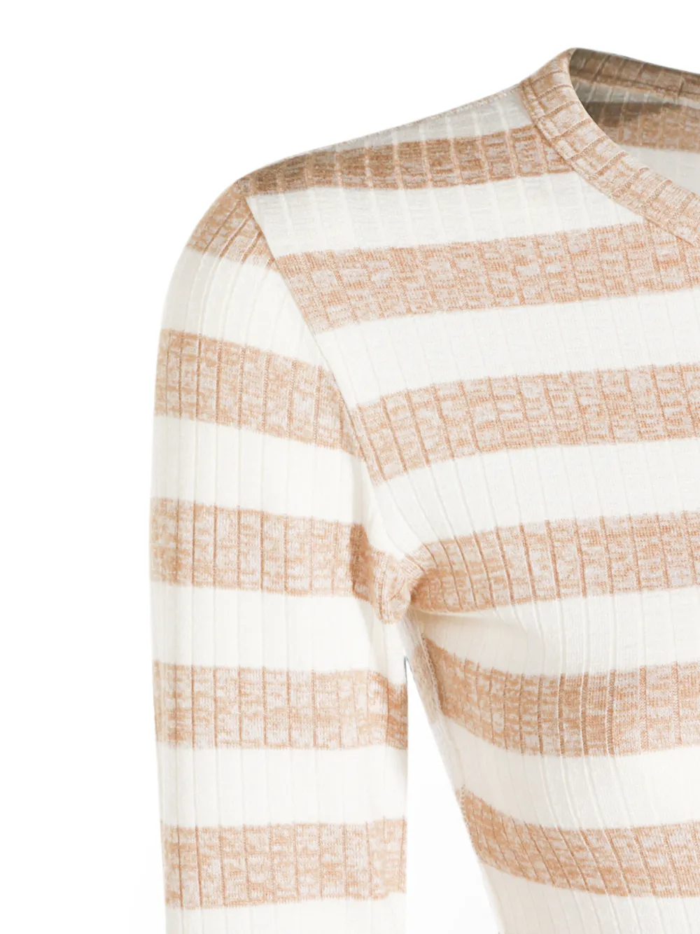 rag & bone Gestreept ribgebreid vest Wit