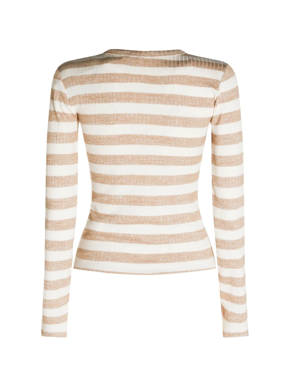 rag & bone Gestreept ribgebreid vest Wit