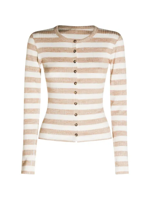 rag & bone striped ribbed-knit cardigan