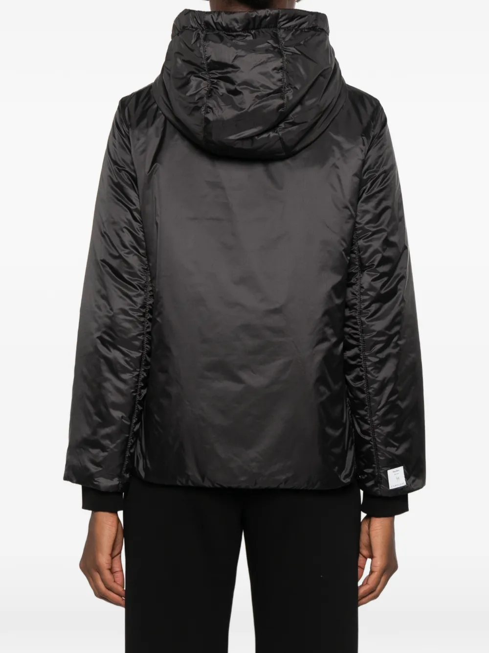 Max Mara The Cube waterafstotend gewatteerd jack met capuchon Zwart