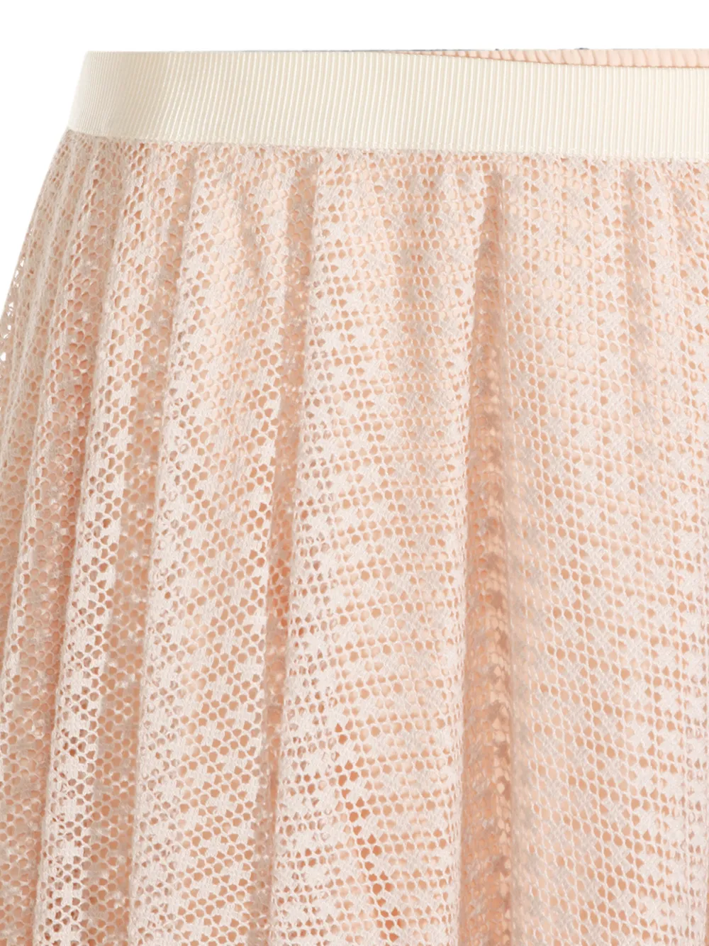 Fabiana Filippi Midi-rok met A-lijn en kanten vlakken Roze