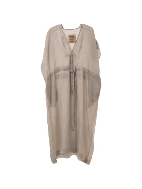 Uma Wang Acre drawstring-waist midi dress