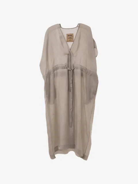 Uma Wang Acre drawstring-waist midi dress