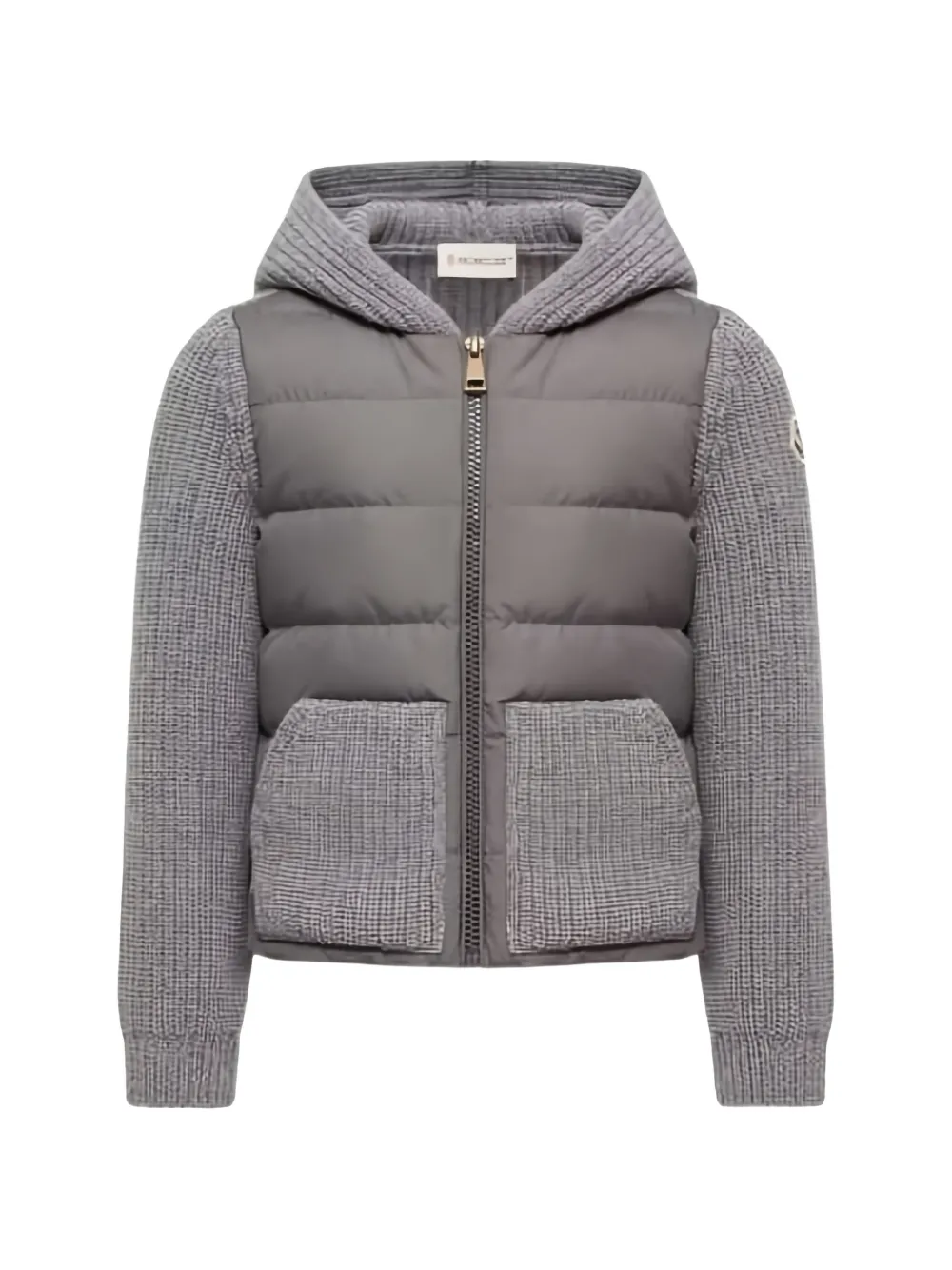 Moncler Enfant hoodie à empiècements matelassés - Gris Moncler Enfant hoodie à empiècements matelassés - Gris