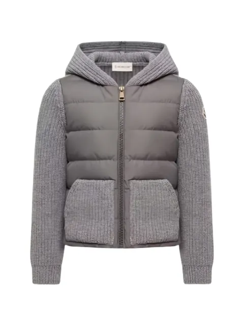 Moncler Enfant quilted panel-detail jacket