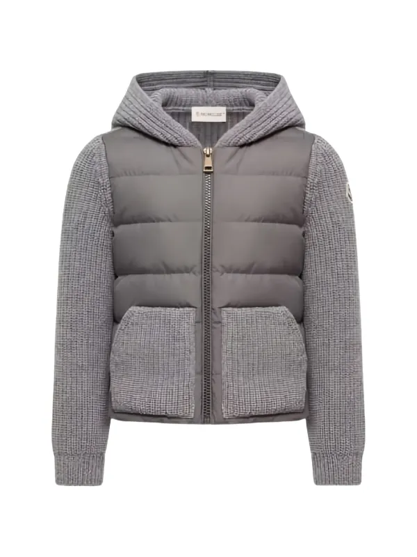 Moncler Enfant パデッド パネル パーカー | グレー | FARFETCH JP Moncler Enfant パデッド パネル パーカー | グレー | FARFETCH JP