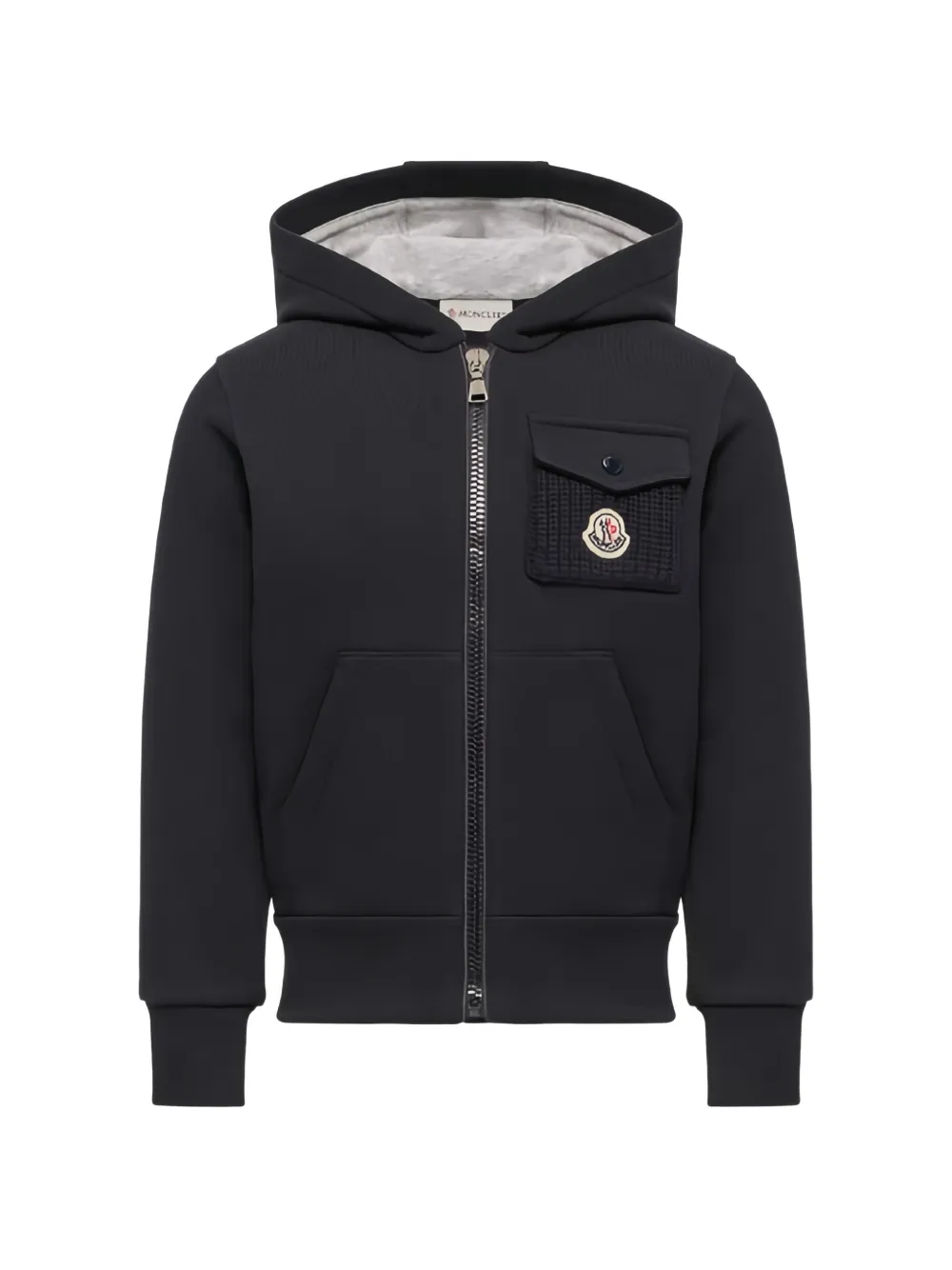 Moncler Enfant Hoodie met rits Blauw