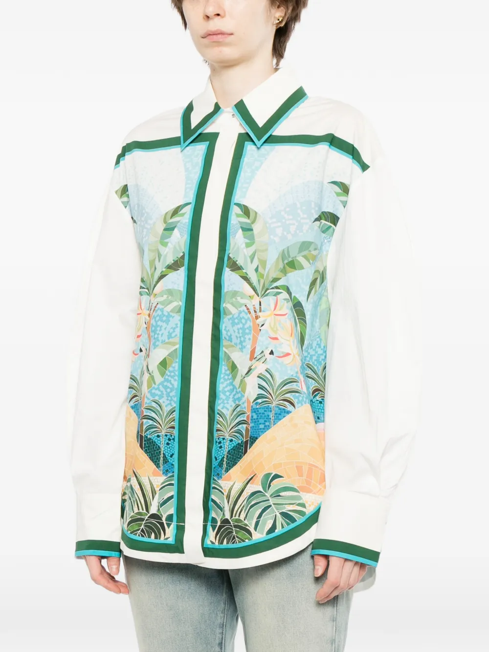 FARM Rio Mosaic blouse Wit