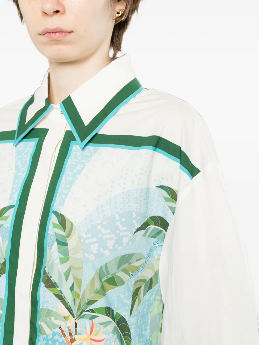 FARM Rio Mosaic blouse Wit