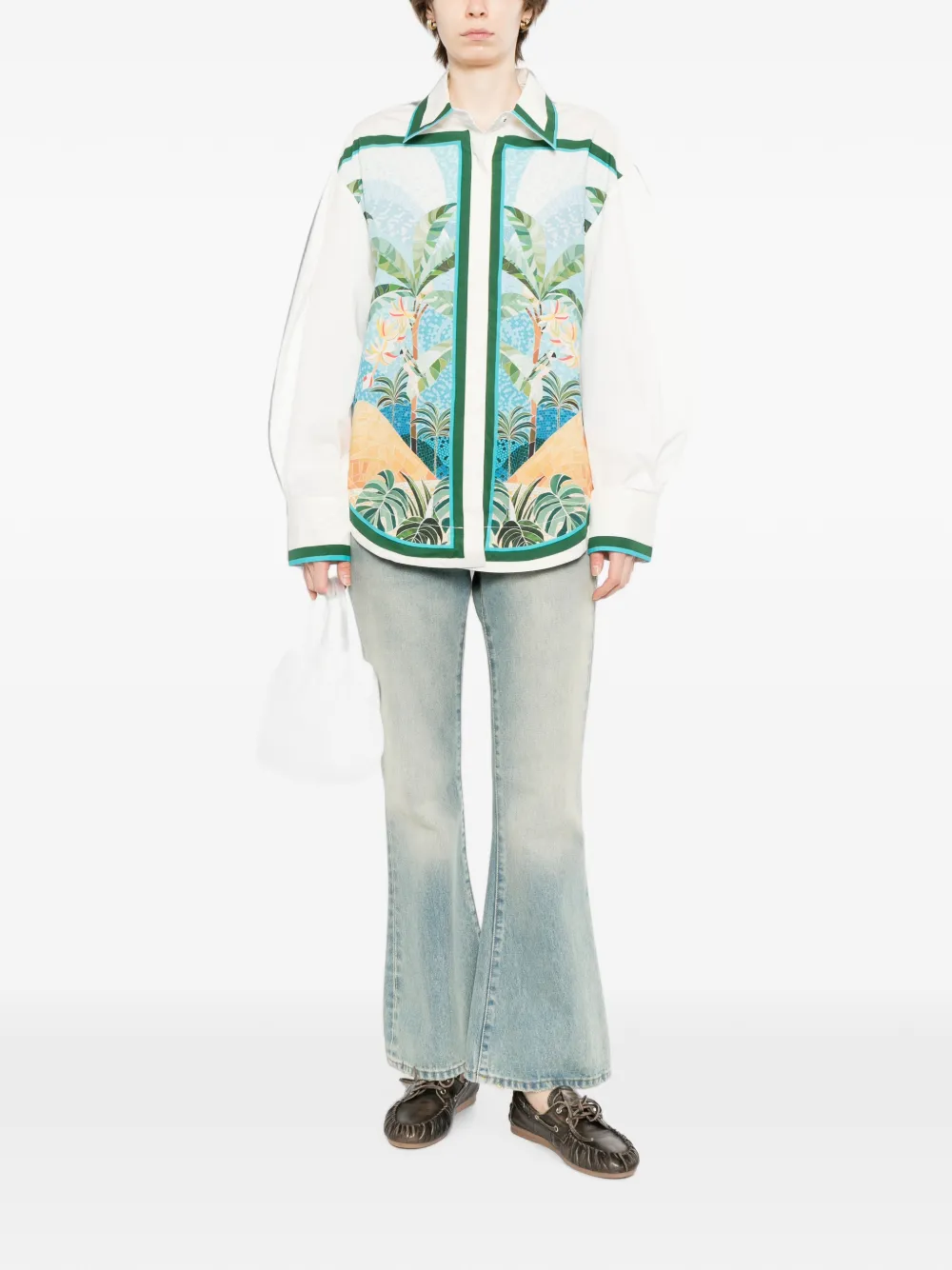 FARM Rio Mosaic blouse Wit